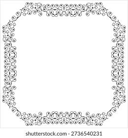 Frame Border Decorative Design Vector Art Illustration