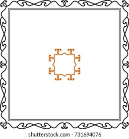 Frame Border Decorative Design Vector Art Illustration