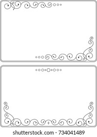 Frame Border Decorative Design Vector Art Illustration