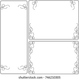 Frame Border Decorative Design Vector Art Illustration