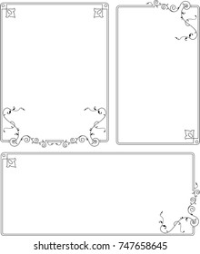 Frame Border Decorative Design Vector Art Illustration
