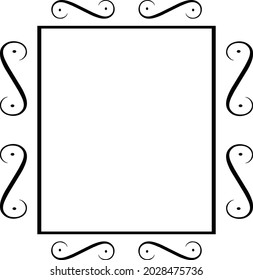 frame border design background decoration white vintage