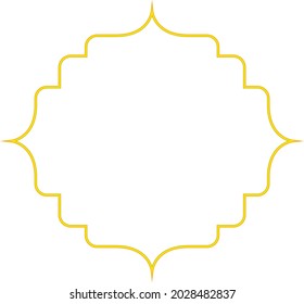 frame border design background modern art , art deco style for wedding invitation