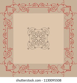 Frame Border Design Vector Art Illustration