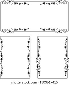 Vektorgrafik-Illustration zum Design von Frame-Border