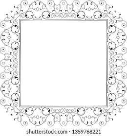 Frame Border Design Vector Art Illustration