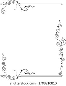 Frame Border Design Vector Art Illustration
