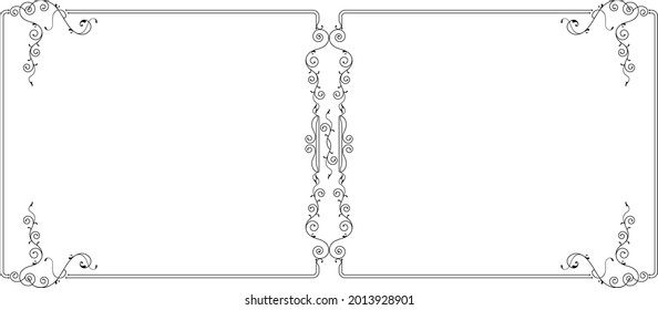 Frame Border Design Vector Art Illustration