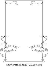 Frame Border Design Vector Art