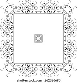 Diseño de borde de marco Arte vectorial