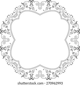 Arte vetorial do design da borda do quadro