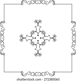 Diseño de borde de marco Arte vectorial