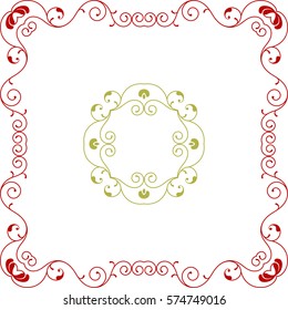 Diseño de borde de marco Arte vectorial