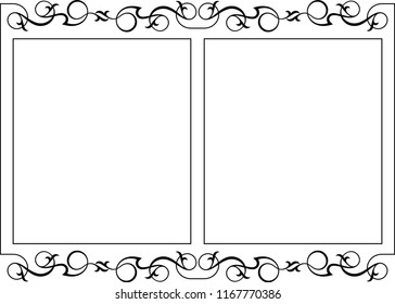 Frame Border Design Vector Illustration