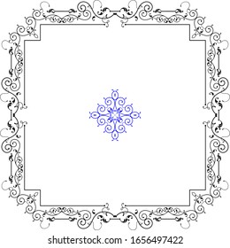 Frame Border Design Vector Illustration