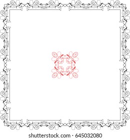 Frame Border Design Vector Illustration