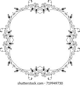 Frame Border Design Vector Illustration