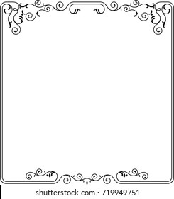 Frame Border Design Vector Illustration
