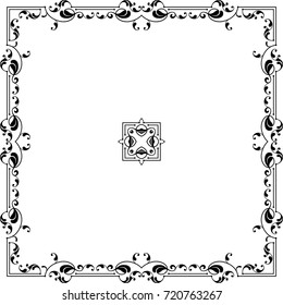 Frame Border Design Vector Illustration