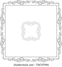 Frame Border Design Vector Illustration