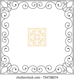 Frame Border Design Vector Illustration