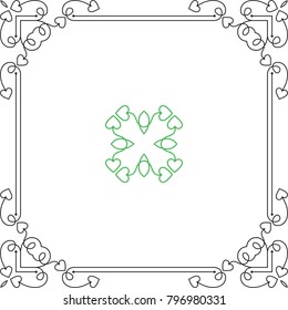 Frame Border Design Vector Illustration