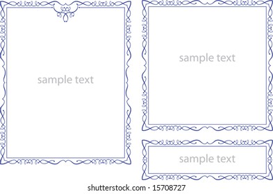 Frame, Border Designs in various shapes