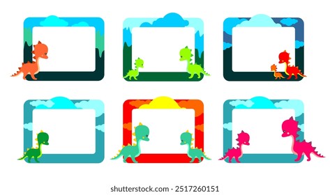 frame and border funny for kids colourfull made by coreldraw