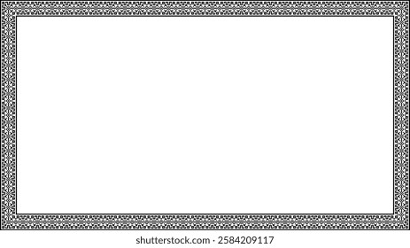Frame border geometric seamless pattern