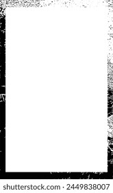 Icono de forma de grunge de borde de marco, elemento decorativo doodle de rectángulo para diseño en Ilustración vectorial