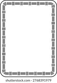 Frame Border Icon Minimal Decorative Line Pattern illustration