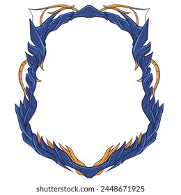 Frame Border Illustration Art Vector. Frame decoration. frames Horror