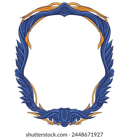 Frame Border Illustration Art Vector. Frame decoration. frames Horror
