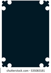 Frame border label page vector vintage simple