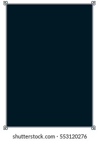 Frame border label page vector vintage simple