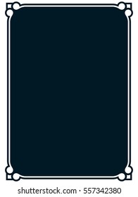 Frame border label page vector vintage simple