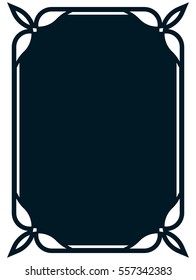 Frame border label page vector vintage simple