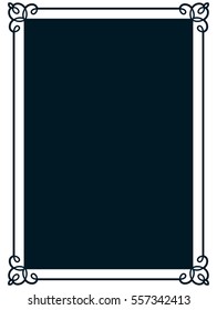 Frame border label page vector vintage simple