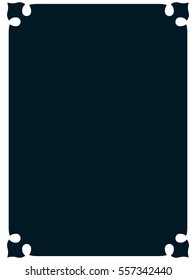 Frame border label page vector vintage simple