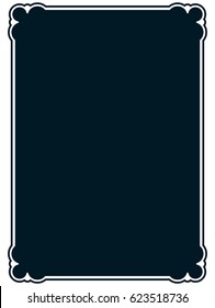 Frame border label page vector vintage simple