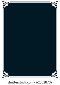 Frame border label page vector vintage simple