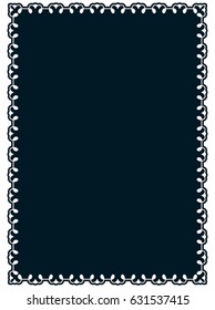 Frame border label page vector vintage simple