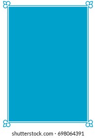 Frame border label page vector vintage simple