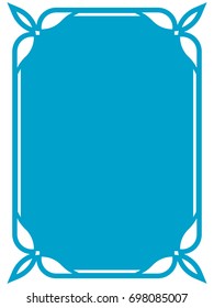Frame border label page vector vintage simple