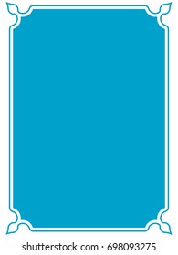 Frame border label page vector vintage simple