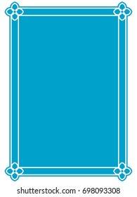 Frame border label page vector vintage simple