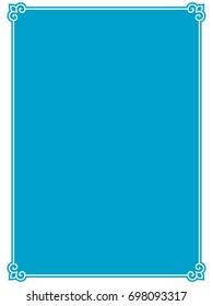 Frame border label page vector vintage simple