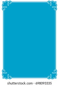 Frame border label page vector vintage simple
