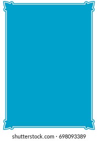 Frame border label page vector vintage simple