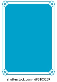 Frame border label page vector vintage simple